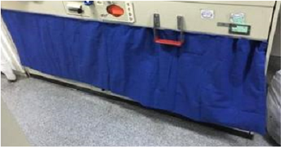 Bottom Berth curtains, closed